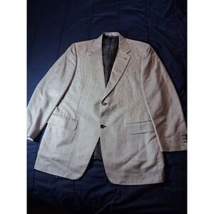 Canali Blazer Mens 42‎ R Grey Regular Houndstooth Silk Wool Jacket